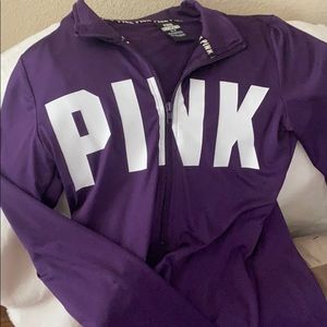 Victoria’s Secret pink half zip💜